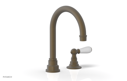 JAMESTOWN Single Handle Faucet - High Spout - Lever Handle with "White" Accents 165-06