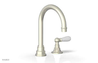 JAMESTOWN Single Handle Faucet - High Spout - Lever Handle with "White" Accents 165-06