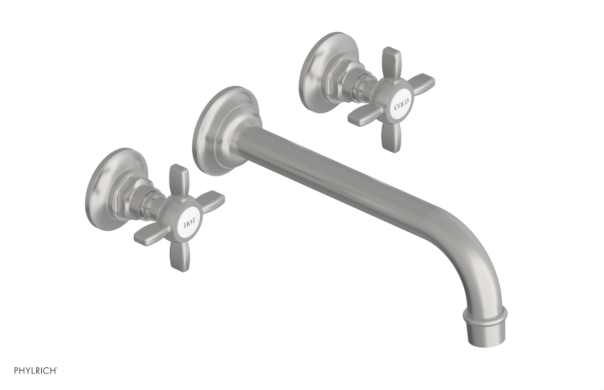 JAMESTOWN Wall Lavatory Set - 10" Spout - Cross Handle 165-11-10