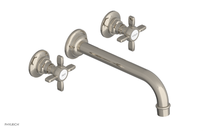 JAMESTOWN Wall Lavatory Set - 10" Spout - Cross Handle 165-11-10