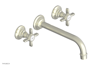 JAMESTOWN Wall Lavatory Set - 10" Spout - Cross Handle 165-11-10