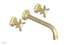 JAMESTOWN Wall Lavatory Set - 10" Spout - Cross Handle 165-11-10