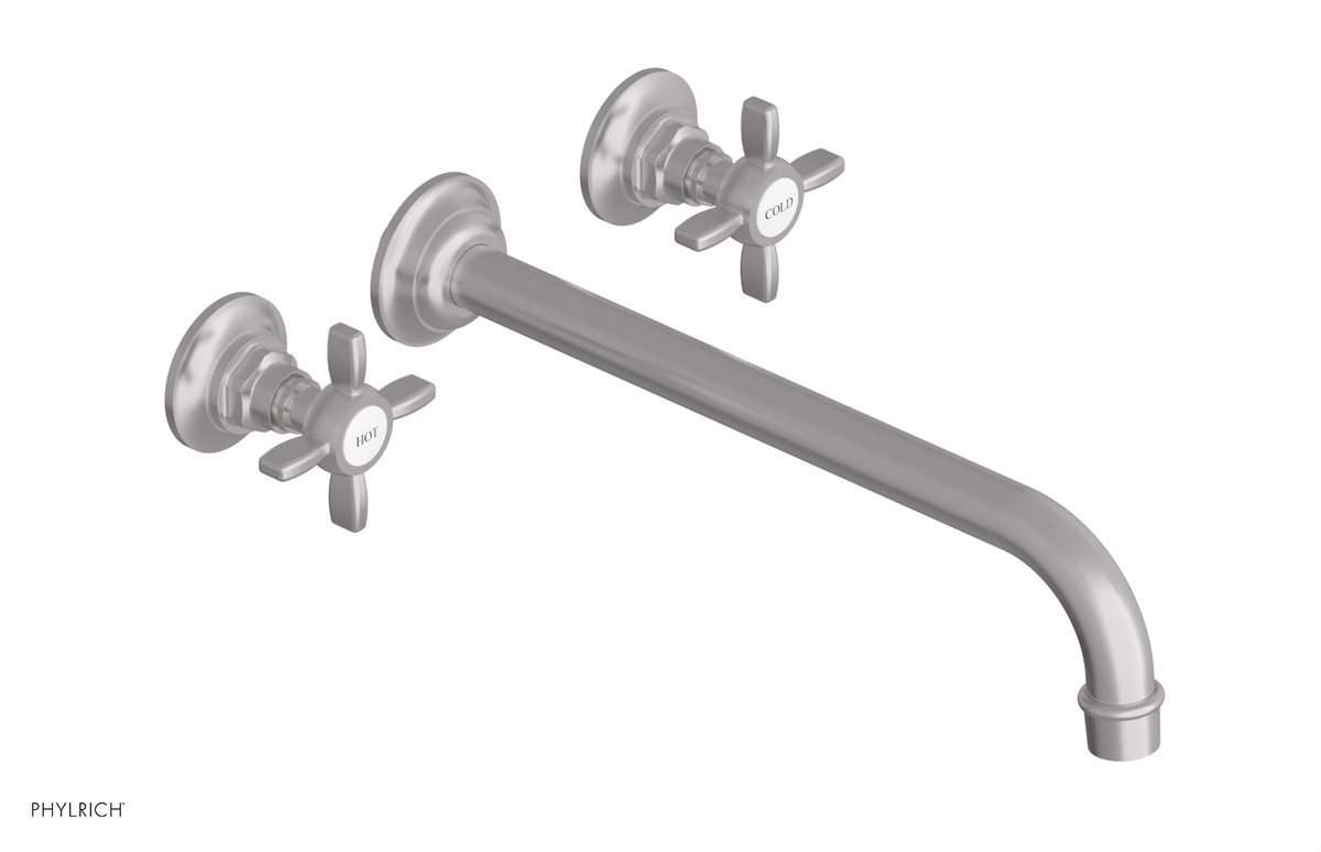 JAMESTOWN Wall Tub Set - 12" Spout - Cross Handle 165-56-12