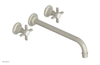 JAMESTOWN Wall Lavatory Set - 12" Spout - Cross Handle 165-11-12