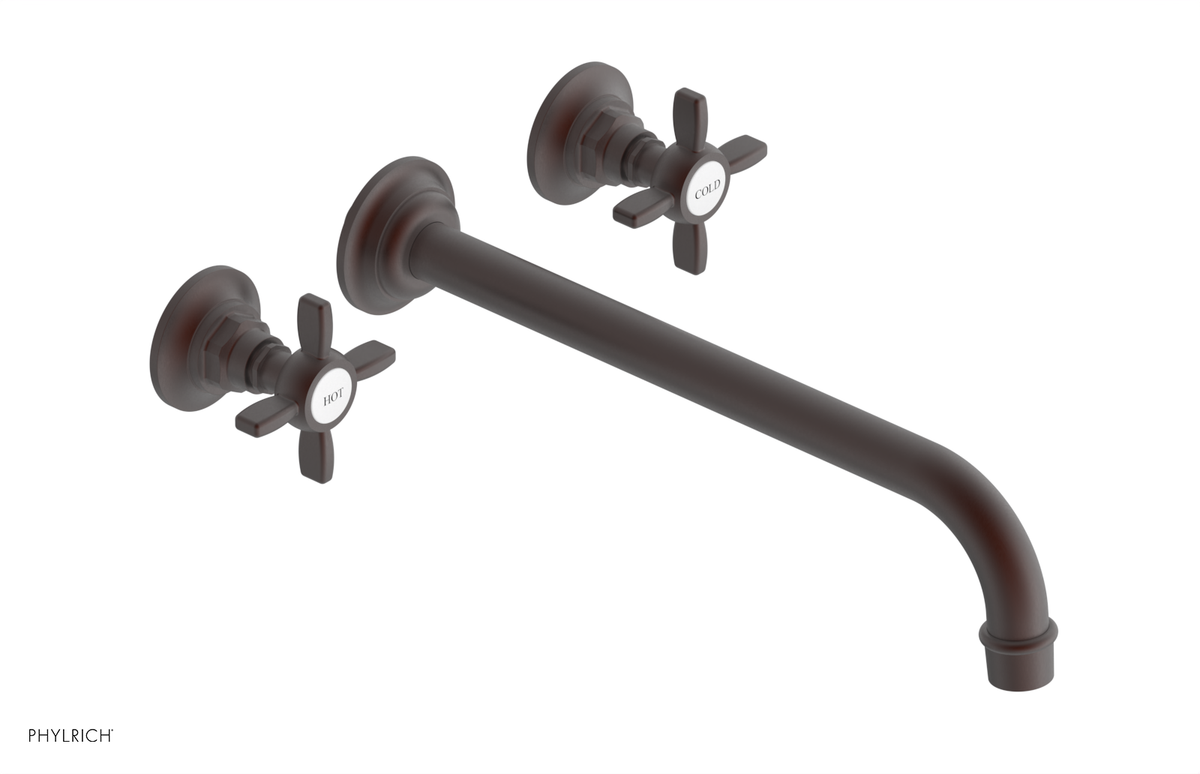 JAMESTOWN Wall Tub Set - 12" Spout - Cross Handle 165-56-12