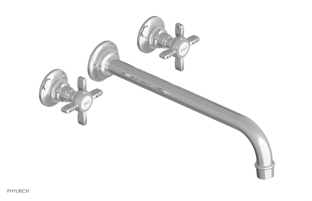 JAMESTOWN Wall Tub Set - 12" Spout - Cross Handle 165-56-12