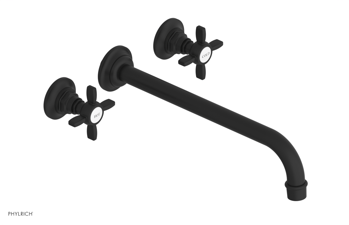 JAMESTOWN Wall Tub Set - 12" Spout - Cross Handle 165-56-12