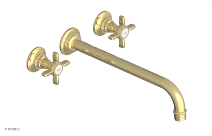 JAMESTOWN Wall Tub Set - 12" Spout - Cross Handle 165-56-12