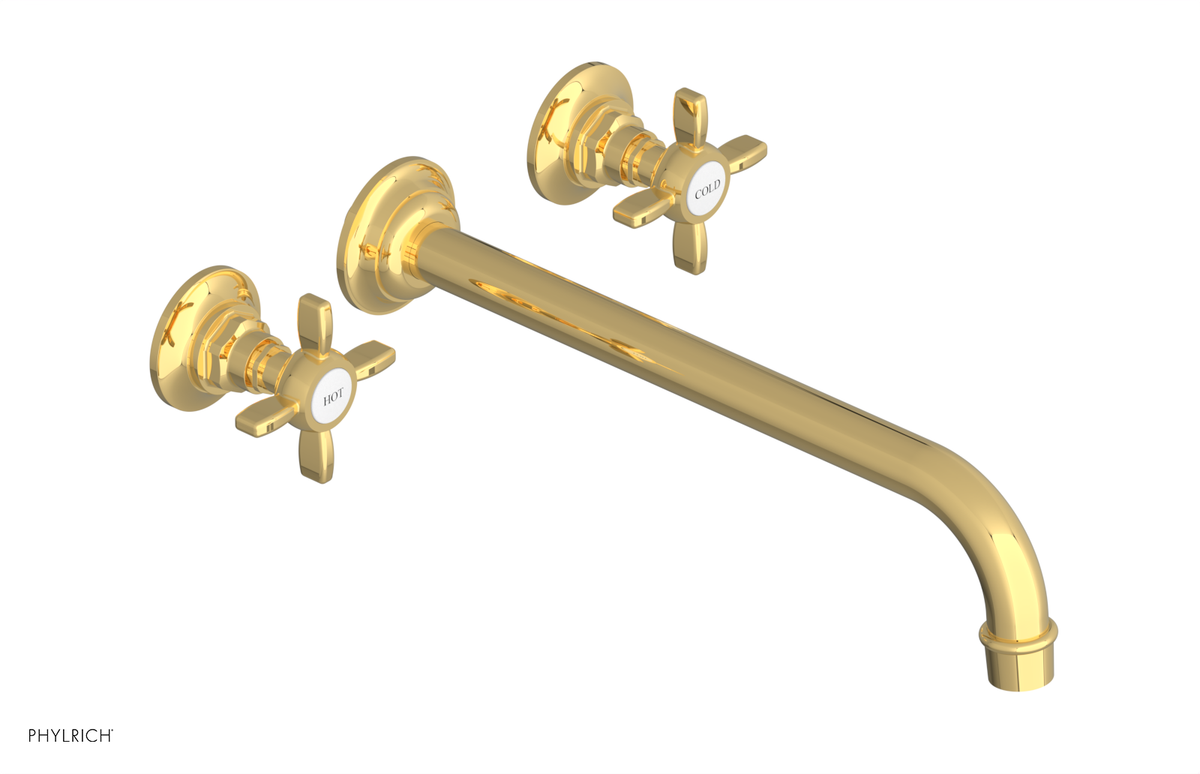 JAMESTOWN Wall Tub Set - 12" Spout - Cross Handle 165-56-12