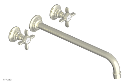 JAMESTOWN Wall Lavatory Set - 14" Spout - Cross Handle 165-11-14