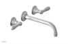 JAMESTOWN Wall Lavatory Set - 10" Spout - Lever Handle 165-12-10