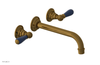 JAMESTOWN Wall Tub Set - 10" Spout - Lever Handle with "Navy Blue" Accents 165-57-10