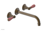 JAMESTOWN Wall Tub Set - 10" Spout - Lever Handle with "Pink" Accents 165-57-10