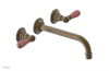 JAMESTOWN Wall Tub Set - 10" Spout - Lever Handle with "Pink" Accents 165-57-10