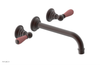 JAMESTOWN Wall Tub Set - 10" Spout - Lever Handle with "Pink" Accents 165-57-10