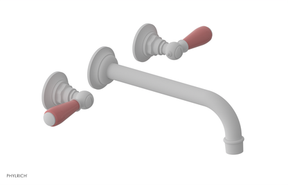 JAMESTOWN Wall Tub Set - 10" Spout - Lever Handle with "Pink" Accents 165-57-10
