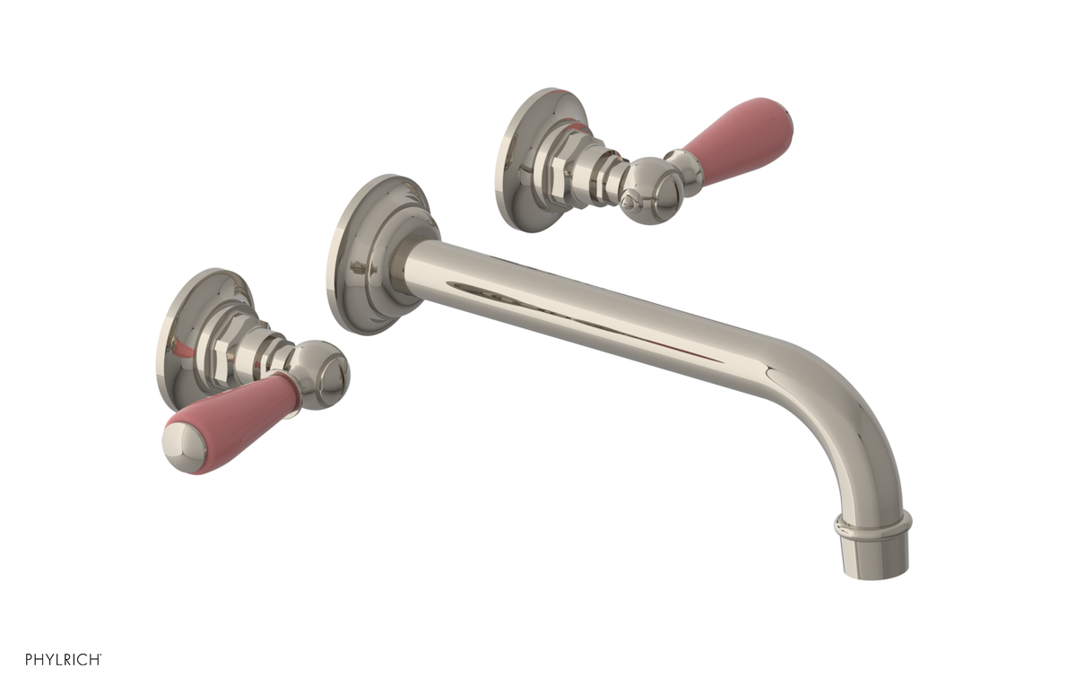 JAMESTOWN Wall Tub Set - 10" Spout - Lever Handle with "Pink" Accents 165-57-10