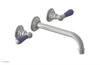 JAMESTOWN Wall Lavatory Set - 10" Spout - Lever Handle with "Purple" Accents 165-12-10
