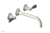 JAMESTOWN Wall Lavatory Set - 10" Spout - Lever Handle with "Purple" Accents 165-12-10