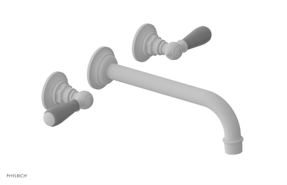 JAMESTOWN Wall Lavatory Set - 10" Spout - Lever Handle with "Grey" Accents 165-12-10