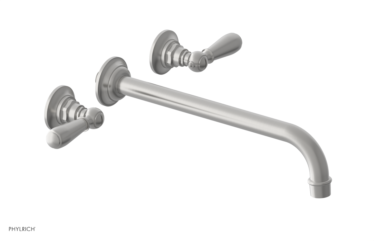 JAMESTOWN Wall Lavatory Set - 12" Spout - Lever Handle 165-12-12
