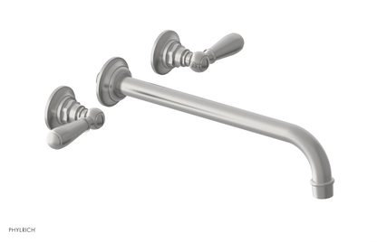 JAMESTOWN Wall Lavatory Set - 12" Spout - Lever Handle 165-12-12