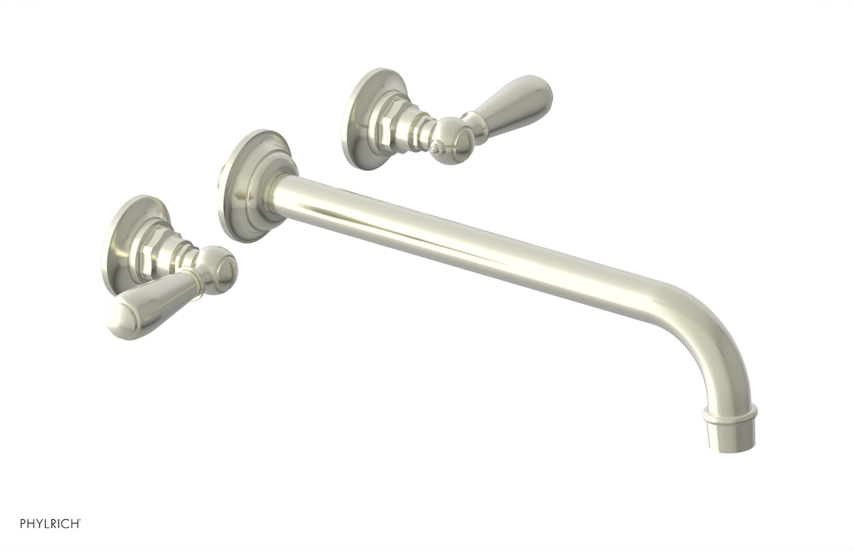 JAMESTOWN Wall Lavatory Set - 12" Spout - Lever Handle 165-12-12