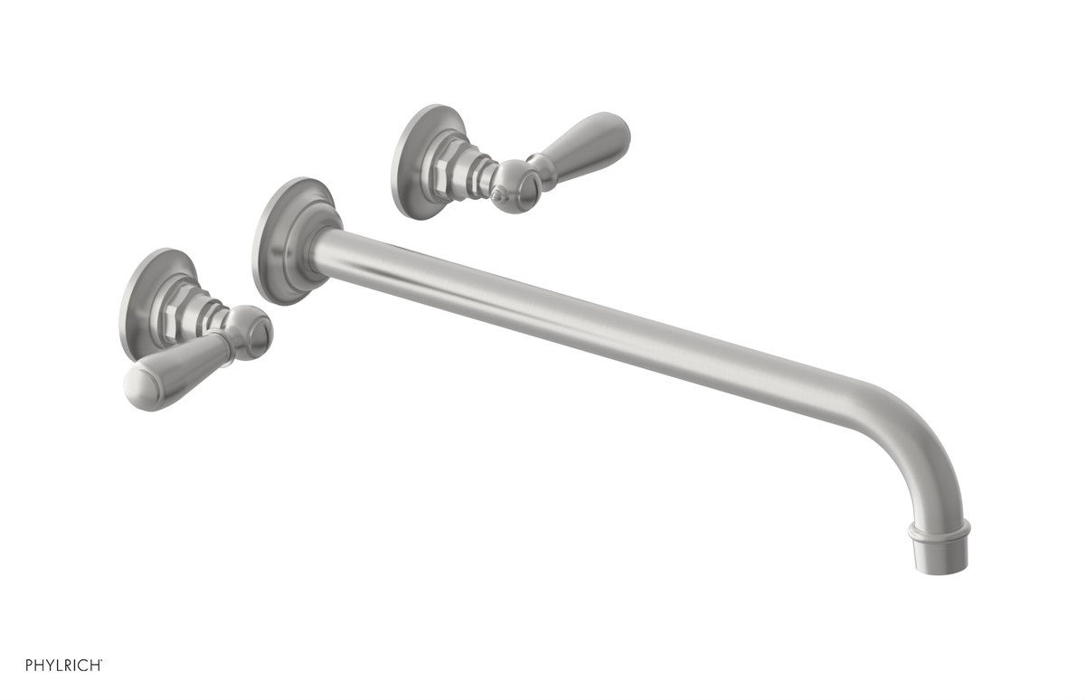 JAMESTOWN Wall Lavatory Set - 14" Spout - Lever Handle 165-12-14