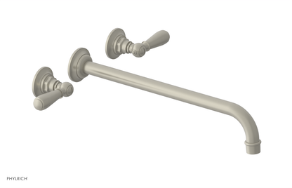 JAMESTOWN Wall Lavatory Set - 14" Spout - Lever Handle 165-12-14