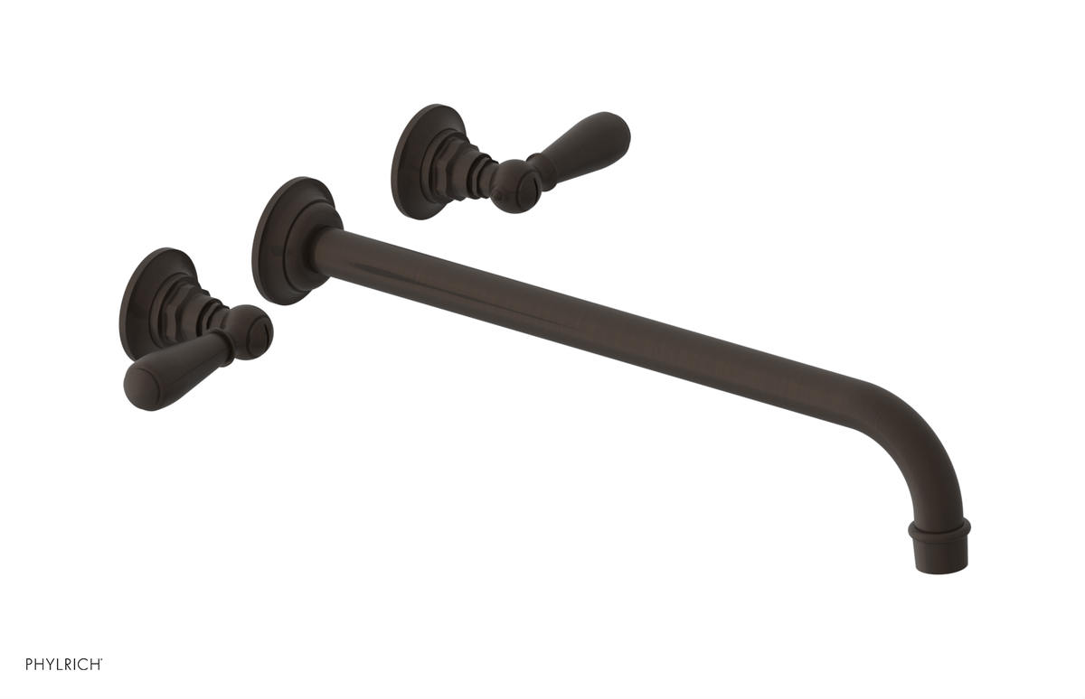 JAMESTOWN Wall Lavatory Set - 14" Spout - Lever Handle 165-12-14