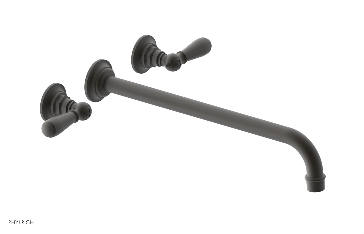 JAMESTOWN Wall Lavatory Set - 14" Spout - Lever Handle 165-12-14
