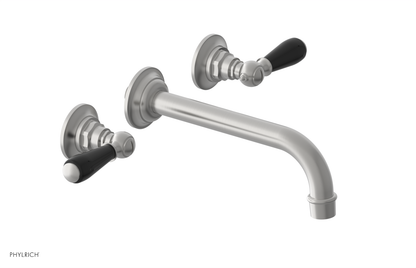JAMESTOWN Wall Lavatory Set - Lever Handle with "Black" Accents 165-12