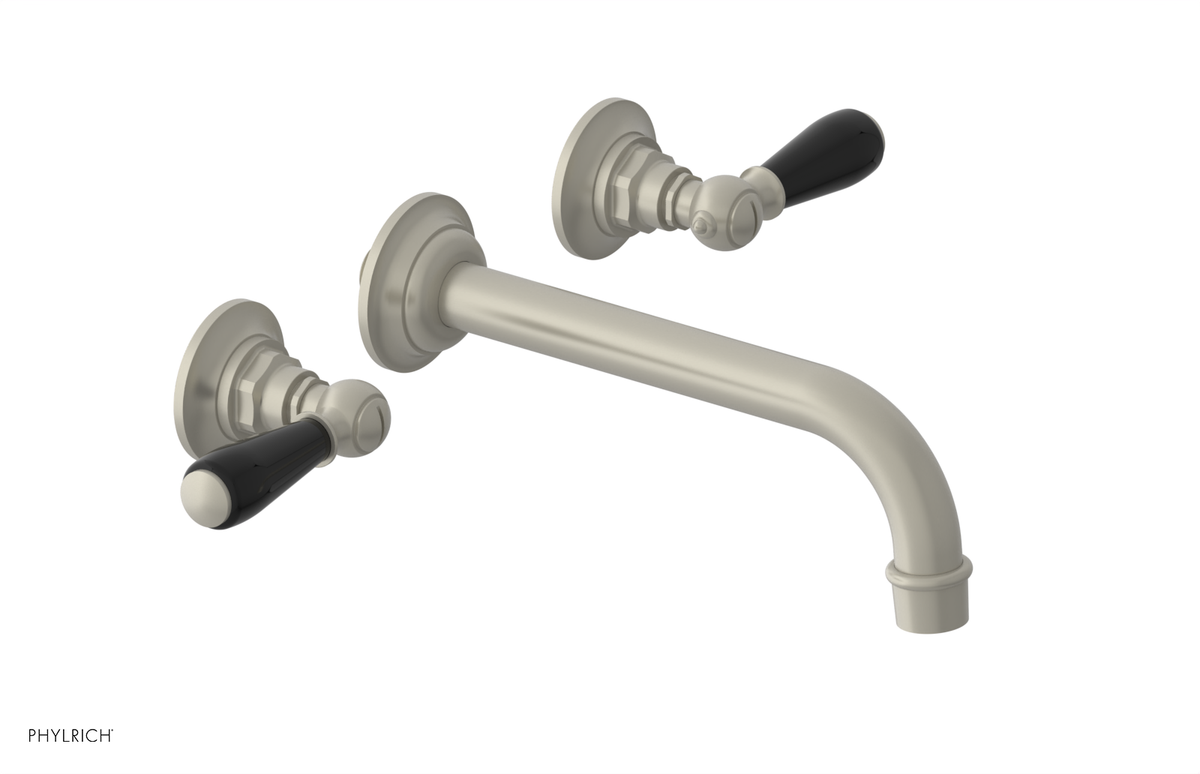 JAMESTOWN Wall Lavatory Set - Lever Handle with "Black" Accents 165-12