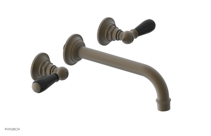 JAMESTOWN Wall Lavatory Set - Lever Handle with "Black" Accents 165-12