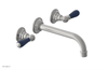 JAMESTOWN Wall Lavatory Set - Lever Handle with "Navy Blue" Accents 165-12