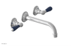 JAMESTOWN Wall Lavatory Set - Lever Handle with "Navy Blue" Accents 165-12