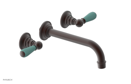 JAMESTOWN Wall Tub Set - Lever Handle with "Turqoise" Accents 165-57