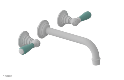 JAMESTOWN Wall Tub Set - Lever Handle with "Turqoise" Accents 165-57