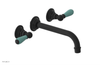 JAMESTOWN Wall Tub Set - Lever Handle with "Turqoise" Accents 165-57