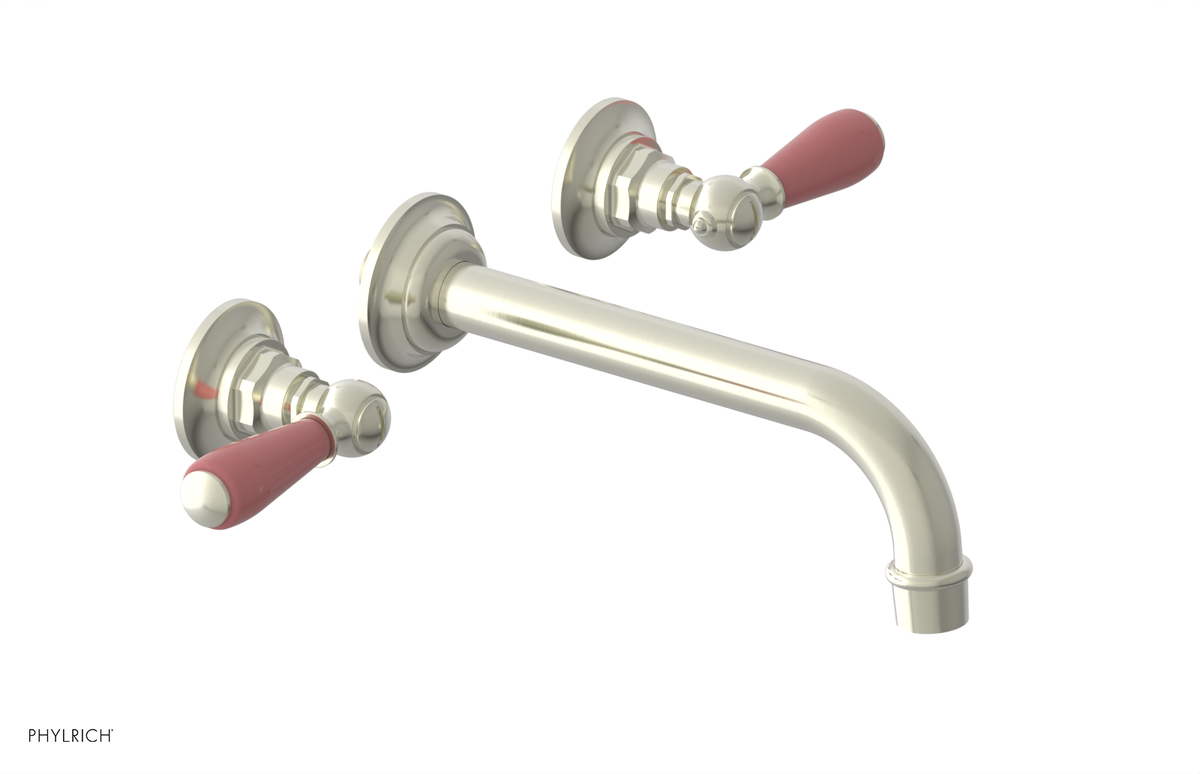 JAMESTOWN Wall Tub Set - Lever Handle with "Pink" Accents 165-57