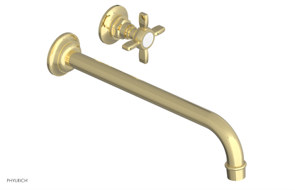 JAMESTOWN Single Handle Wall Lavatory Set - 12" Spout 165-15-12