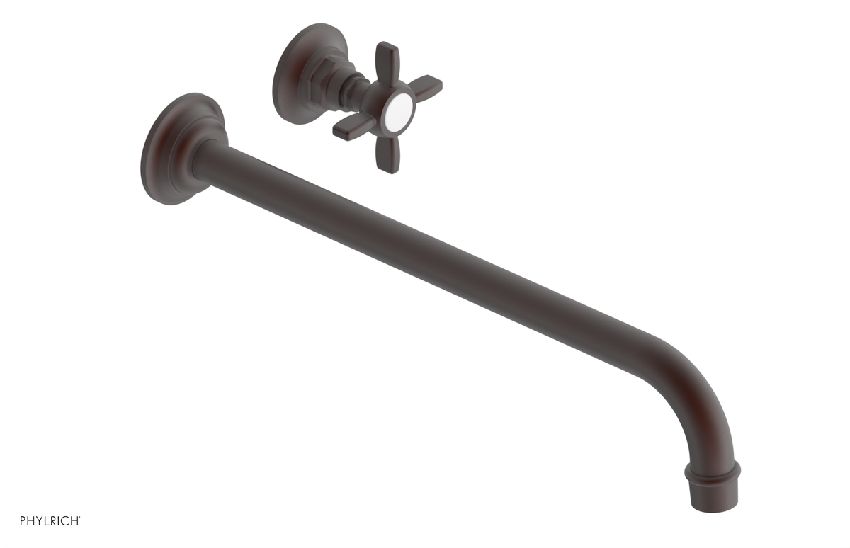 JAMESTOWN Single Handle Wall Lavatory Set - 14" Spout 165-15-14