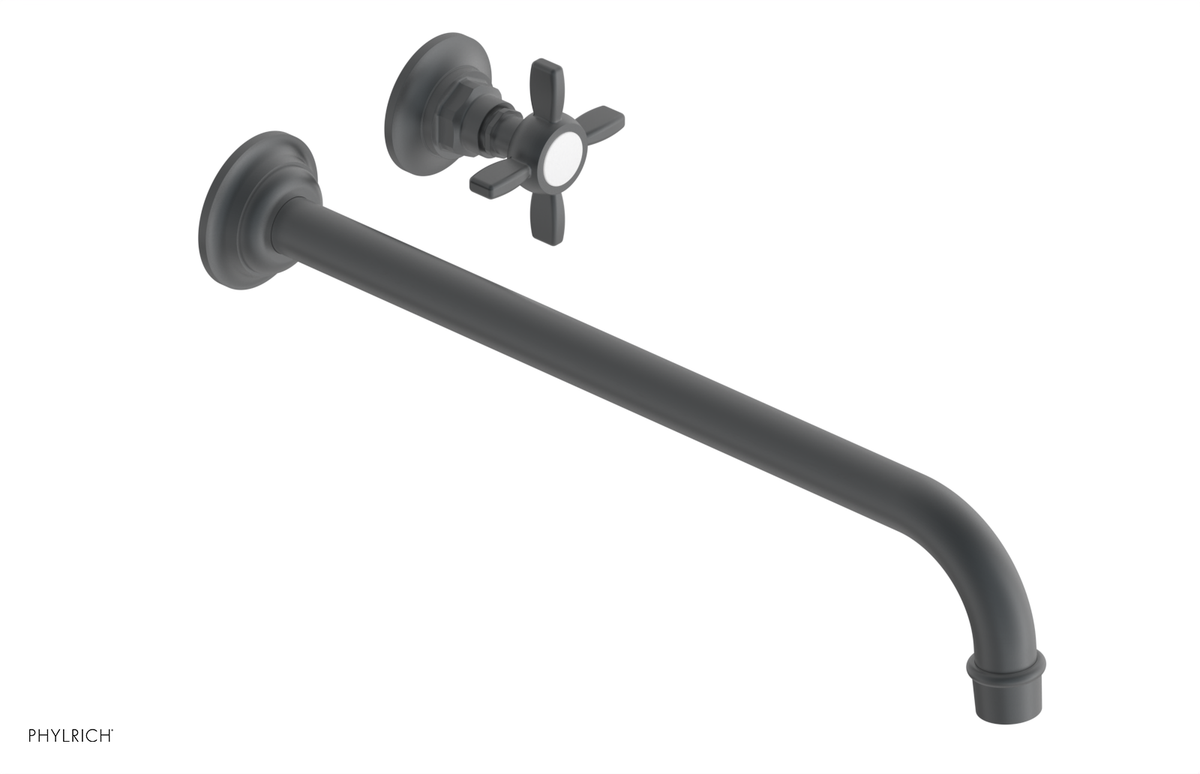 JAMESTOWN Single Handle Wall Lavatory Set - 14" Spout 165-15-14