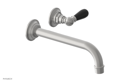 JAMESTOWN Single Handle Wall Lavatory Set - 10" Spout with "Black" Accents 165-16-10