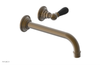 JAMESTOWN Single Handle Wall Lavatory Set - 10" Spout with "Black" Accents 165-16-10