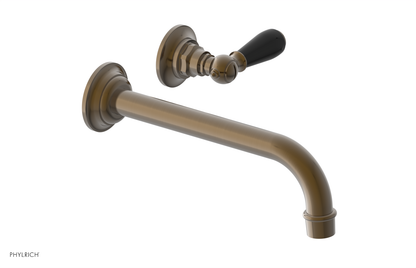 JAMESTOWN Single Handle Wall Lavatory Set - 10" Spout with "Black" Accents 165-16-10