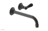 JAMESTOWN Single Handle Wall Lavatory Set - 10" Spout with "Black" Accents 165-16-10