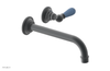 JAMESTOWN Single Handle Wall Lavatory Set - 10" Spout with "Light Blue" Accents 165-16-10