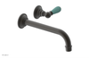 JAMESTOWN Single Handle Wall Lavatory Set - 10" Spout with "Turqoise" Accents 165-16-10