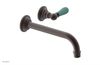 JAMESTOWN Single Handle Wall Lavatory Set - 10" Spout with "Turqoise" Accents 165-16-10